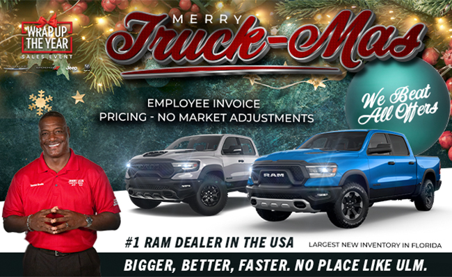 merry truckmas, employee pricing available