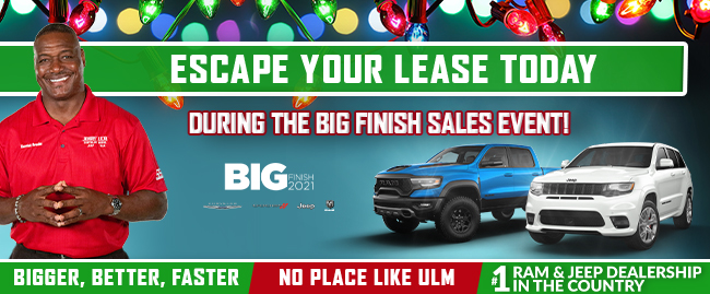 Escape your lease today - During the big finish sales event