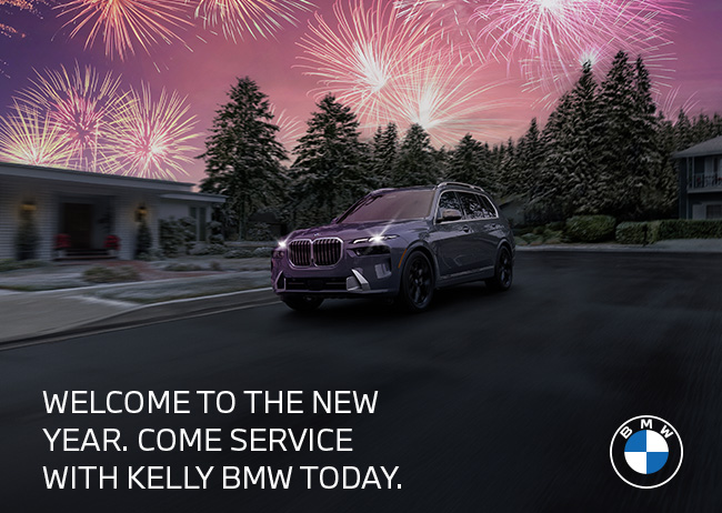 Welcome to the new year. come service with Kelly BMW today.