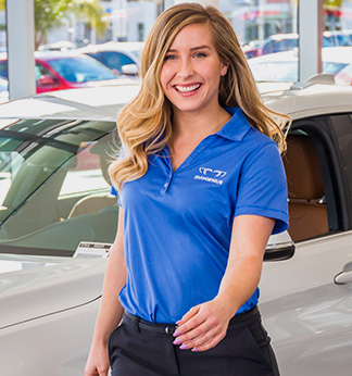 Friendly staff member at Kelly BMW Showroom