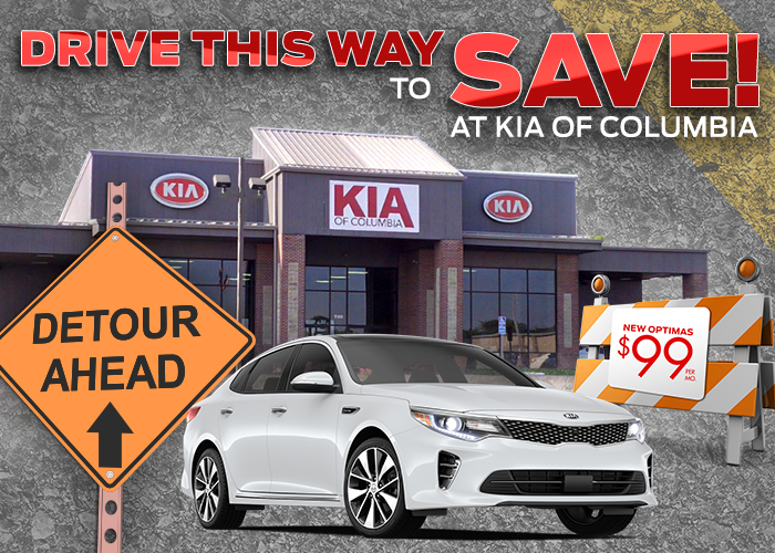 Drive This Way To Save At Kia of Columbia