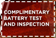 Complimentary Battery Test & Inspection