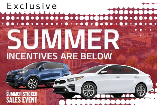 Exclusive Summer Incentives Are Below