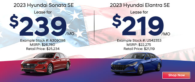 2023 Hyundai Sonata and Elantra