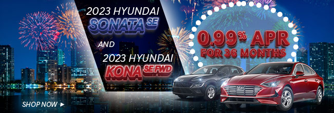2023 Hyundai Sonata SE and Kona SE FED