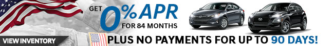 Get 0% APR for 84 Months