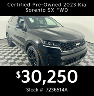 CERTIFIED PRE-OWNED 2023 Kia Sorento SX FWD Sport