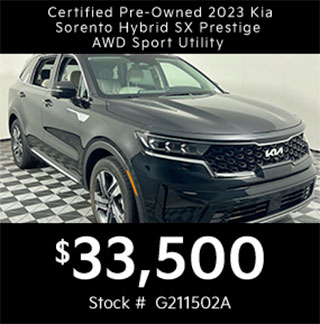 CERTIFIED PRE-OWNED 2023 Kia Sorento Hybrid SX Prestige AWD Sport Utility