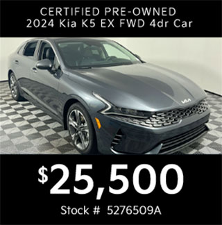 CERTIFIED PRE-OWNED 2024 Kia K5 EX FWD 4dr Car