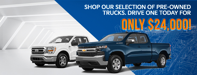 shop our selection of pre-owned trucks