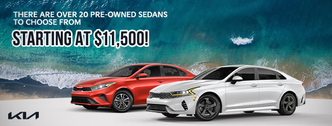 over 20 pre-owned sedans to choose from starting at 11,500 USD