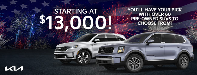 pick from over 60 pre-owned SUVs to choose from starting at 13,000 USD