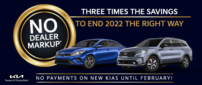 Three times the savings to end 2022 the right way - no dealer markup