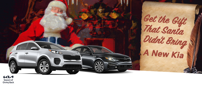 get the gift that santa didn't bring-a new Kia