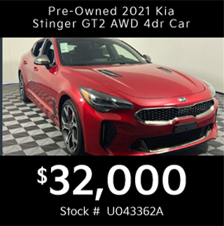 certified used 2021 kia stinger