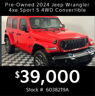 used 2024 jeep wrangler 4xe sport