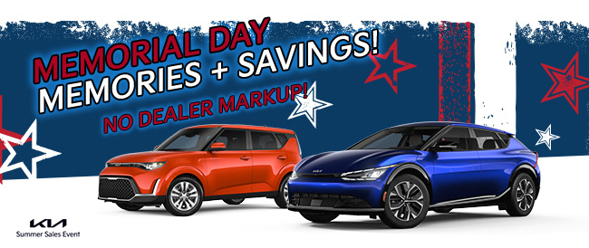 Memorial Day memories and savings with no dealer markup