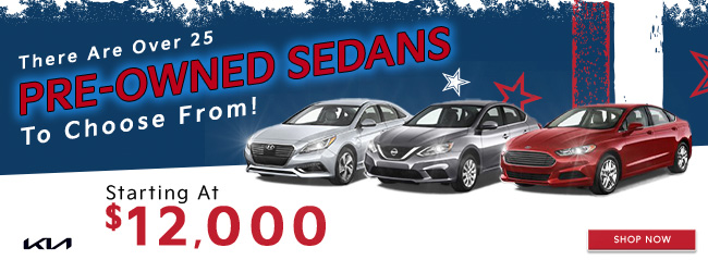 over 25 pre-owned sedans to choose from