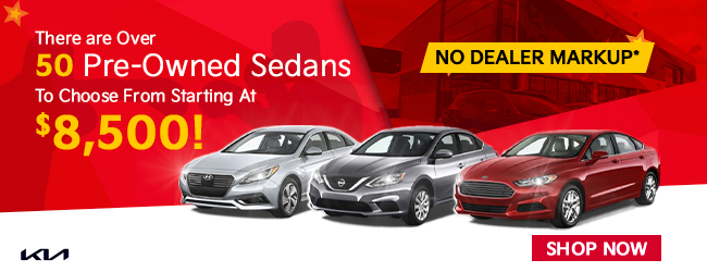 over 5o pre-owned sedans to choose from