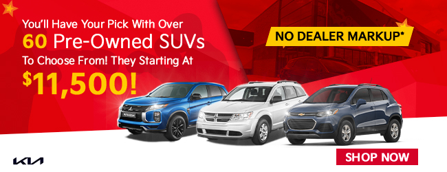 pick from over 60 pre-owned SUVs to choose from