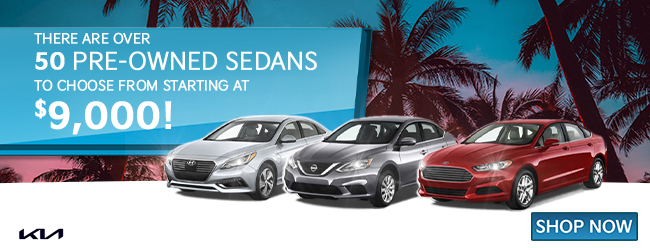 over 50 pre-owned sedans to choose from