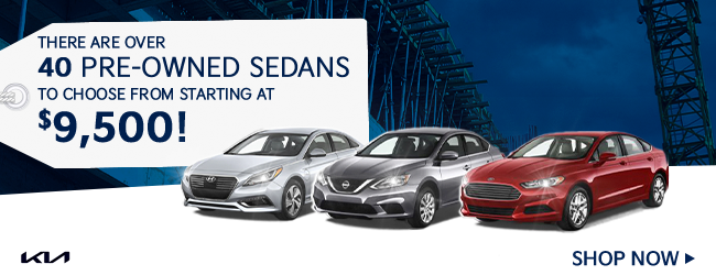 over 50 pre-owned sedans to choose from