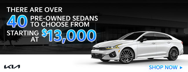 over 50 pre-owned sedans to choose from