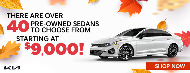 over 50 pre-owned sedans to choose from