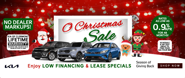 Christmas Sale specials at Kia