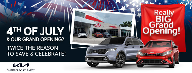 Get a really big deal at the all-new Kia of Cape Coral