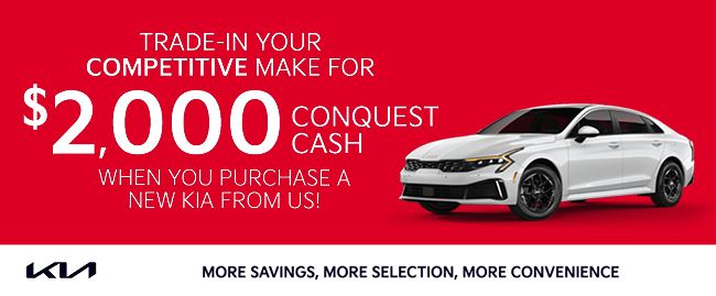 Trade-in your competetive make for - Kia of Cape Coral