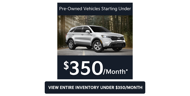 pre-owned vehicles starting under 350 USD