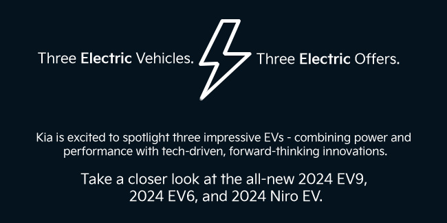 Three Electric Vehicles. Three Electric Offers.