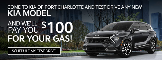 KIA test drive offer $100