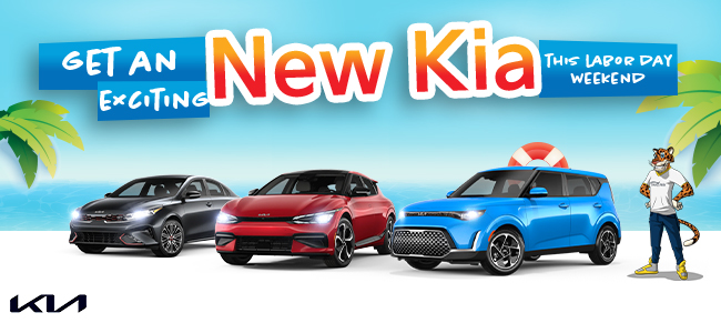 Get an exciting new Kia this Labor Day Weekend