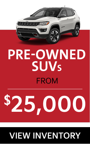 Pre-Owned SUVs From $25,000