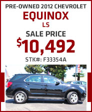 Pre-Owned 2012 Chevrolet Equinox LS