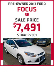Pre-Owned 2013 Ford Focus SE