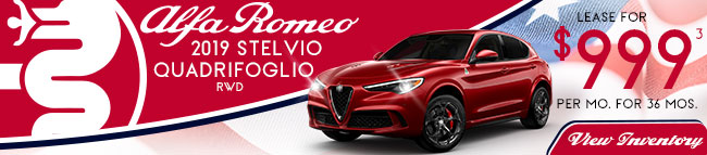 New 2019 Alfa Romeo Stelvio Quadrifoglio AWD