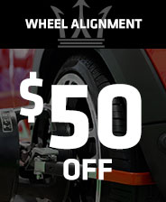$50 Off Wheel Alignment