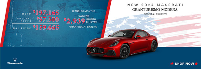 Discounted MSRP on Maserati