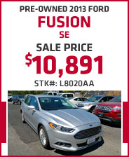 Pre-Owned 2013 Ford Fusion