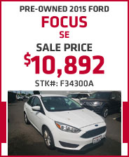 Pre-Owned 2015 Ford Focus