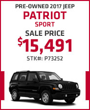 Pre-Owned 2017 Jeep Patriot Sport