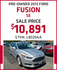 Pre-Owned 2013 Ford Fusion SE