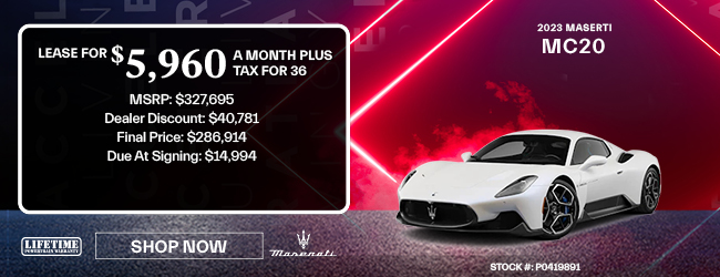 Special APR offer at Livermore Maserati