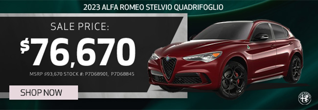 special offer on 2023 Alfa Romeo