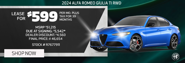 Special offer on Alfa Romeo