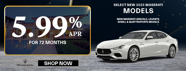 Select new 2023  Maserati models APR offers