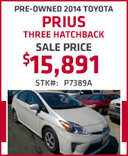 Pre-Owned 2014 Toyota Prius Three Hatchback